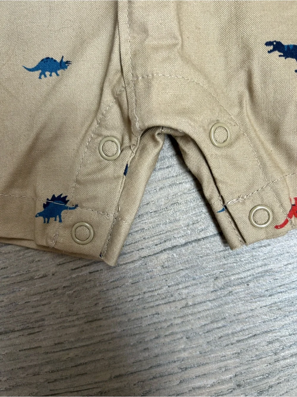 Carters Boys Dinosaur Short Sleeve Collared Romper